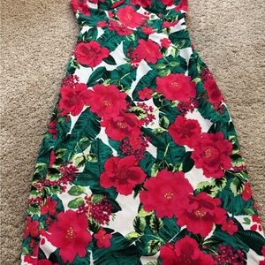 No Boundaries Pink and Green Floral Dress